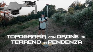 Rilievo topografico con drone di un terreno in pendenza [upl. by Onaicnop]