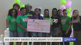 AKA Sorority awards scholarships to students [upl. by Aric798]