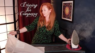 1Hr ASMR 🌟 Ironing for Company Comfort amp Rest 🌟 No Talking 🌟 Steam Fabric Hangers Moving Around [upl. by Leinnad122]