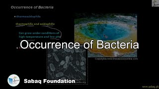 Occurrence of Bacteria Biology Lecture  Sabaqpk [upl. by Aral383]