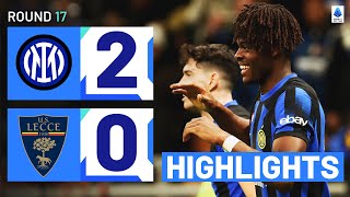 INTERLECCE 20  HIGHLIGHTS  Bisseck scores his first for Inter  Serie A 202324 [upl. by Adym]