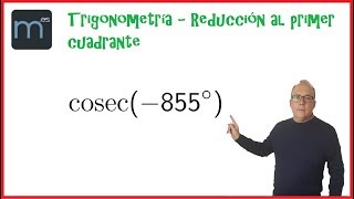 Reducción al primer cuadrante ángulos negativos trigonometría [upl. by Aicilaanna]