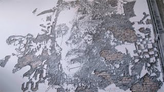 Vhils is Scratching the Surface at IPIC Delray to Bring Portraits to Life [upl. by Akenna3]