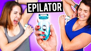 Ladies Try an Epilator for the First Time  Body Hair Removal [upl. by Leora198]