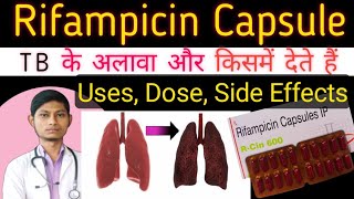 rifampicin capsules ip 450 mg  r cin 450 uses in hindi  rifampicin capsules ip 600 mg in hindi [upl. by Madra]