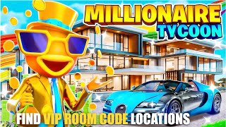 MILLIONAIRE TYCOON MAP FORTNITE CREATIVE  FIND VIP ROOM CODE LOCATIONS [upl. by Pulchi20]