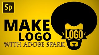 How to Make a LOGO with ADOBE SPARK 2020 [upl. by Nauh]