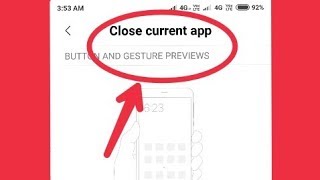 Close Current App Buttons Shortcut  In Redmi Note 5 Pro [upl. by Arline117]