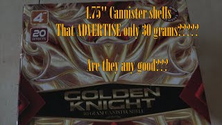 40g 4quot cannisters shells Golden Knight canister shells by Raccoon VS a 60g max 4quot can by Epic [upl. by Arreis]