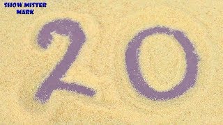 Learn numbers 1 to 20 on Sand  Learn 1 to 20 Numbers for Kids  Counting for Children [upl. by Eanaj525]