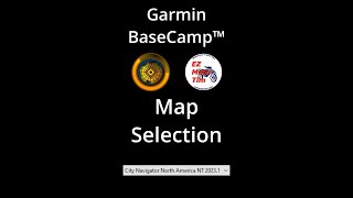 Garmin BaseCamp™ Map Selection [upl. by Stevens]