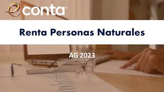 Repetición Renta Personas Naturales AG 2023 [upl. by Coppins]