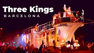 Cabalgata de Reyes Magos Barcelona 2023  Three Kings Parade in Spain Complete [upl. by Anelet]