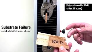 Polyurethane PUR Hot Melt vs Traditional Hot Melt Adhesives  Strength Test  Hotmeltcom [upl. by Carol-Jean937]