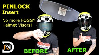 Pinlock Motorcycle Helmet Visor  How to Stop Visor Fog [upl. by Fidel]