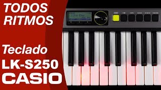 RITMOS TECLADO CASIOTONE LKS250 CASIO [upl. by Zsazsa]