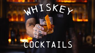 Best Whiskey Cocktails  Whiskey Forward Cocktails [upl. by Bathsheeb]