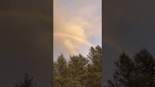 Kalkaska county double rainbow nature wildlife doublerainbow upnorth [upl. by Emilie]