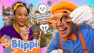 Blippi amp Meekah Make Sweet TrickorTreat Candy  BEST OF BLIPPI TOYS  Educational Videos for Kids [upl. by Rolecnahc]