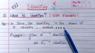 identifiers in java hindi  Learn Coding [upl. by Stilwell]