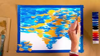 In The Studio Painting Waterscapes Full Tutorial [upl. by Alledi]