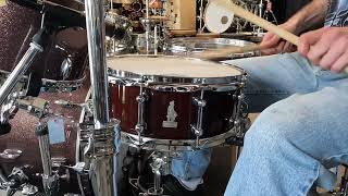 Brady 55x14 Jarrah Block Snare Drum  quotGloss Lacquerquot [upl. by Thomasina]