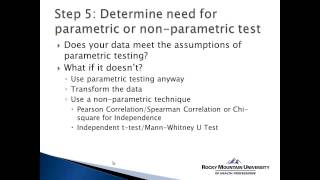 How to Use SPSS Choosing the Appropriate Statistical Test [upl. by Khalsa]