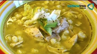 Receta de sopa de maíz pozolero con verdes y chayotes Receta de pozole  Receta de maíz pozolero [upl. by Malinowski]