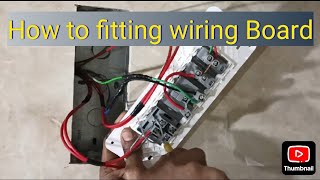 6 module wiring board fitting at bathroomelectrician wiring electric electronic [upl. by Grossman17]