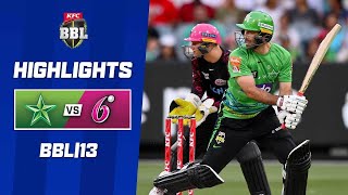 Melbourne Stars v Sydney Sixers  KFC BBL13 [upl. by Holbrook]