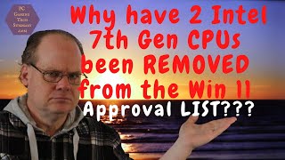 New Updated Win 11 CPU Lists for Intel and AMD dated Oct 8 2021 Two 7th Gen CPUs Vanish 7700K [upl. by Aikem]