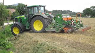 JOHN DEERE 6930  Amazone Ad 3000 [upl. by Oicirtap]