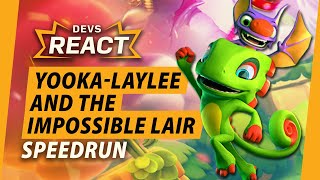 YookaLaylee and the Impossible Lair Devs React to 16 Minute Speedrun [upl. by Tfat]