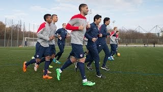 USMNT on the Field in Frankfurt [upl. by Dolph]