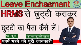 HRMS से Leave encashment फार्म कैसे भरें  Apply Leave Encashment Through HRMS hrms [upl. by Akciret840]