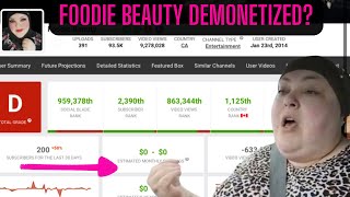 Did Foodie Beauty get Demonetizedfoodiebeauty [upl. by Gnep]