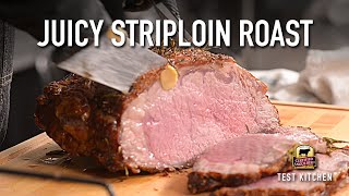 Garlic amp Rosemary Studded NY Strip Roast Recipe [upl. by Corissa]