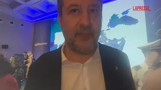 Salvini «Lingresso nel gruppo Patrioti per lEuropa di Orban Siamo a lavoro» [upl. by Francie634]