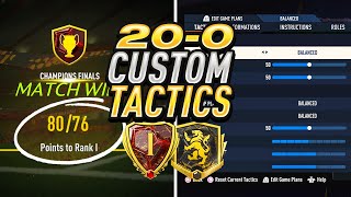 My Unbeaten 1000 EAFC 24 Custom Tactics 😍🔥 [upl. by Babby]