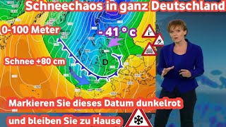 Riesige Polar Depression über Deutschland Der Stärkste in der Geschichte Schnee und Frost ❄️☃️ [upl. by Nerita952]