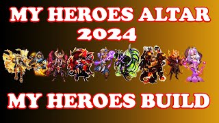 MY ALL HEROES BUILD 2024 CASTLE CLASH [upl. by Naesyar658]