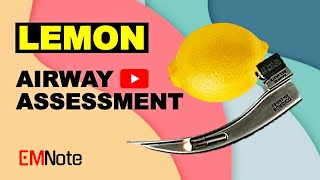 LEMON Mnemonic Difficult Airway [upl. by Refinej]