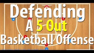 Defending the 5 Out Offense With A Man To Man  How To Play Man To Man Defense [upl. by Nelda681]