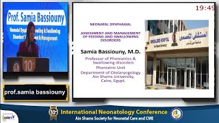 NEONATAL DYSPHAGIA Assessment Managament of Feeding and Swallowing Disorders Prof Samia Bassiouny [upl. by Navinod244]