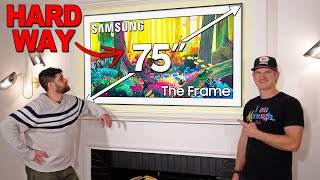 Two Ways to Install The Samsung Frame TV [upl. by Huda]