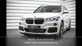 Maxton Design BMW X1 F48 Splitter Spoiler Voorspoiler Styling Sidekirt [upl. by Mendel]