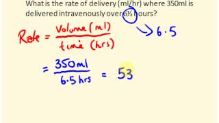 IV rate calculations for nurses  dosage calculations [upl. by Sirapal181]