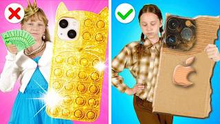 Rich😎 Gadgets Vs Poor😞 Hacks In School  Cool School Gadgets and DIY Ideas [upl. by Jentoft]