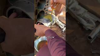 Piston Fiting piston engine rebuild how amazing facts reels truck trend expertmechanic [upl. by Kinnon451]