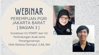 Webinar Perempuan PGRI Jakarta Barat Bag 3 [upl. by Genisia]